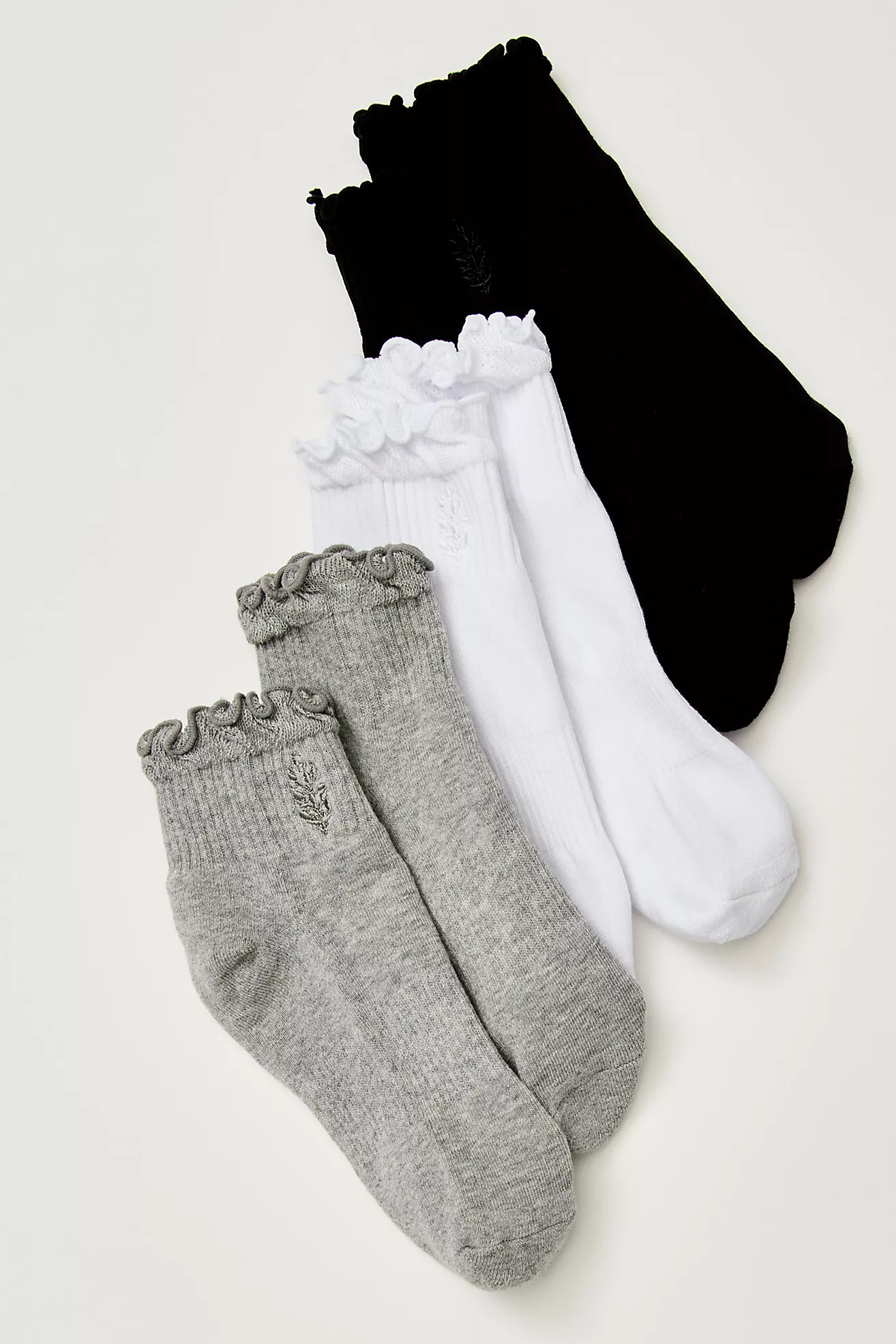 Classic Ruffle Sock 3-Pack Gift Box | Free People (Global - UK&FR Excluded)