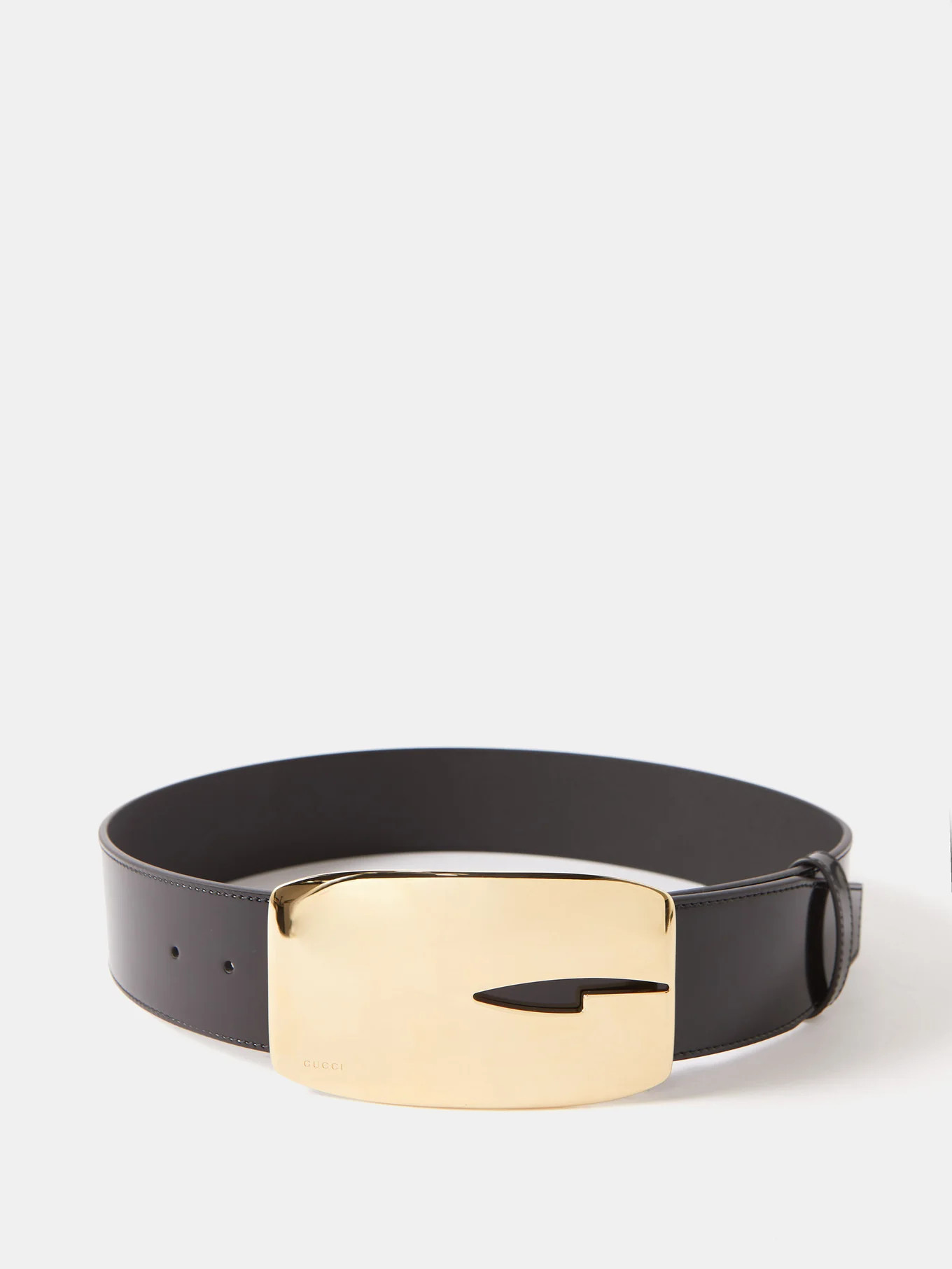 G-buckle patent-leather belt | Matches (UK)