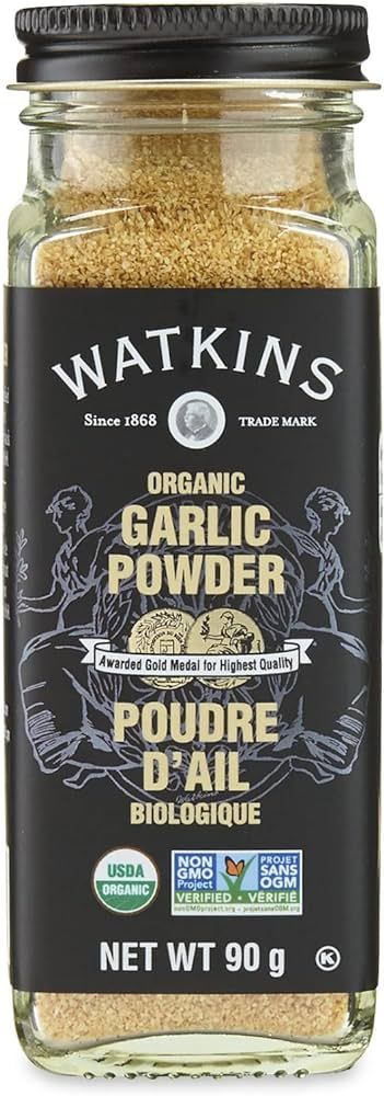 Watkins Gourmet Organic Spice Jar, Garlic Powder, Non-GMO, Kosher, 90 g | Amazon (CA)