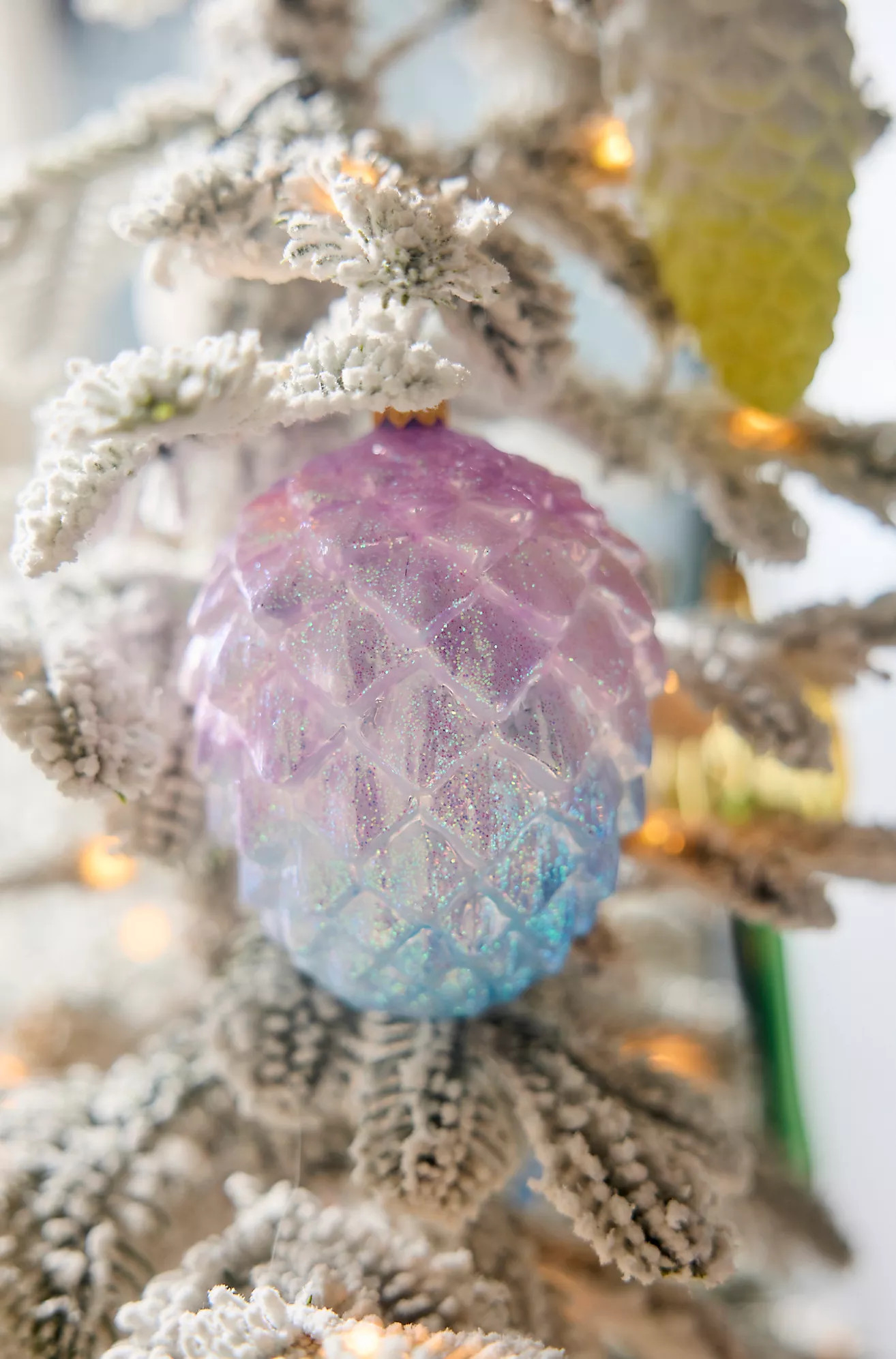 Ombre Pinecone Glass Ornament | Anthropologie (US)