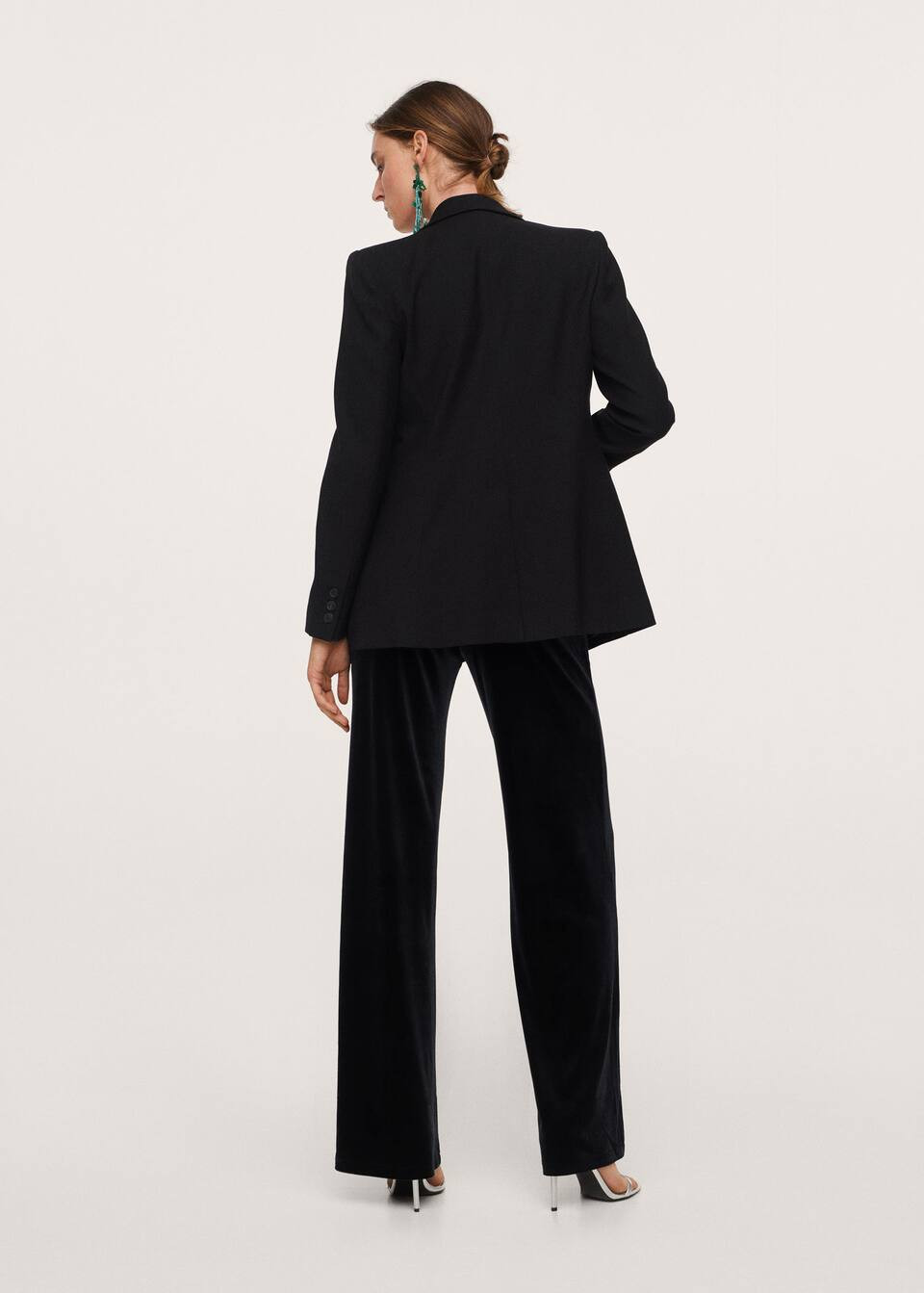 Flared velvet pants | MANGO (US)