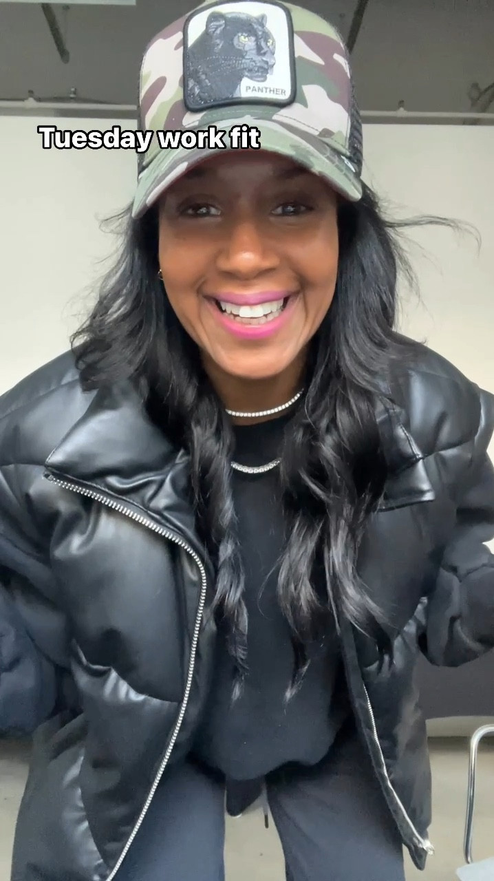 Utilitarian look.#falloutfit #fauxleather #blackoutfit #amazonfinds

#LTKWorkwear #LTKStyleTip #LTKOver40