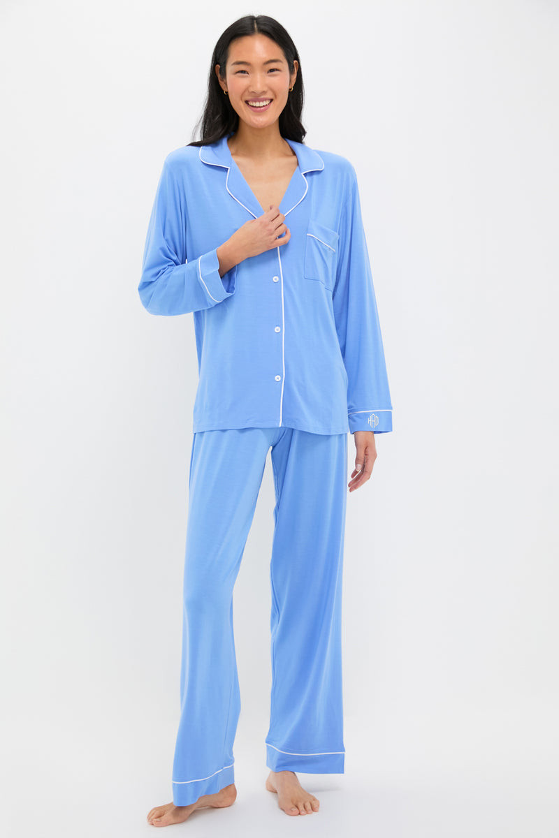 Cornflower Gisele Long PJ Set | Tuckernuck (US)