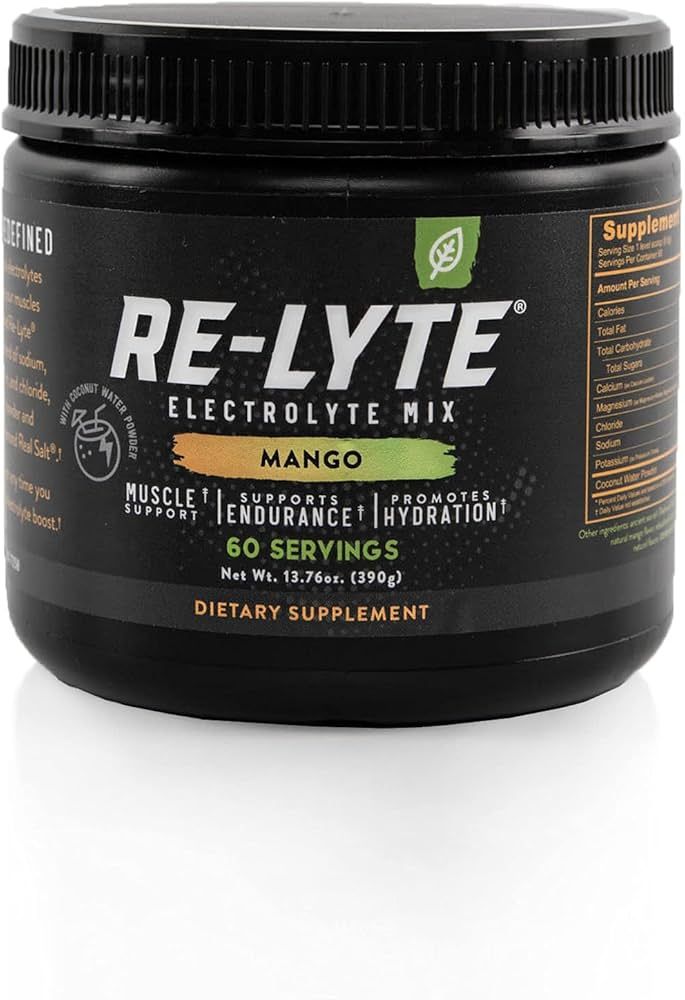 Redmond Re-Lyte Electrolyte Drink Mix (Mango), 13.76oz Jar | Amazon (US)