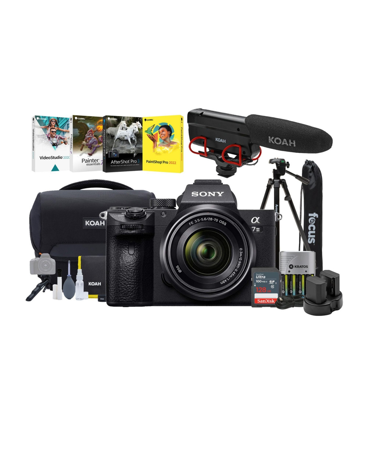 Sony Alpha a7 Iii Digital Camera with 28-70mm Lens and Accessory Bundle - Black | Macy's