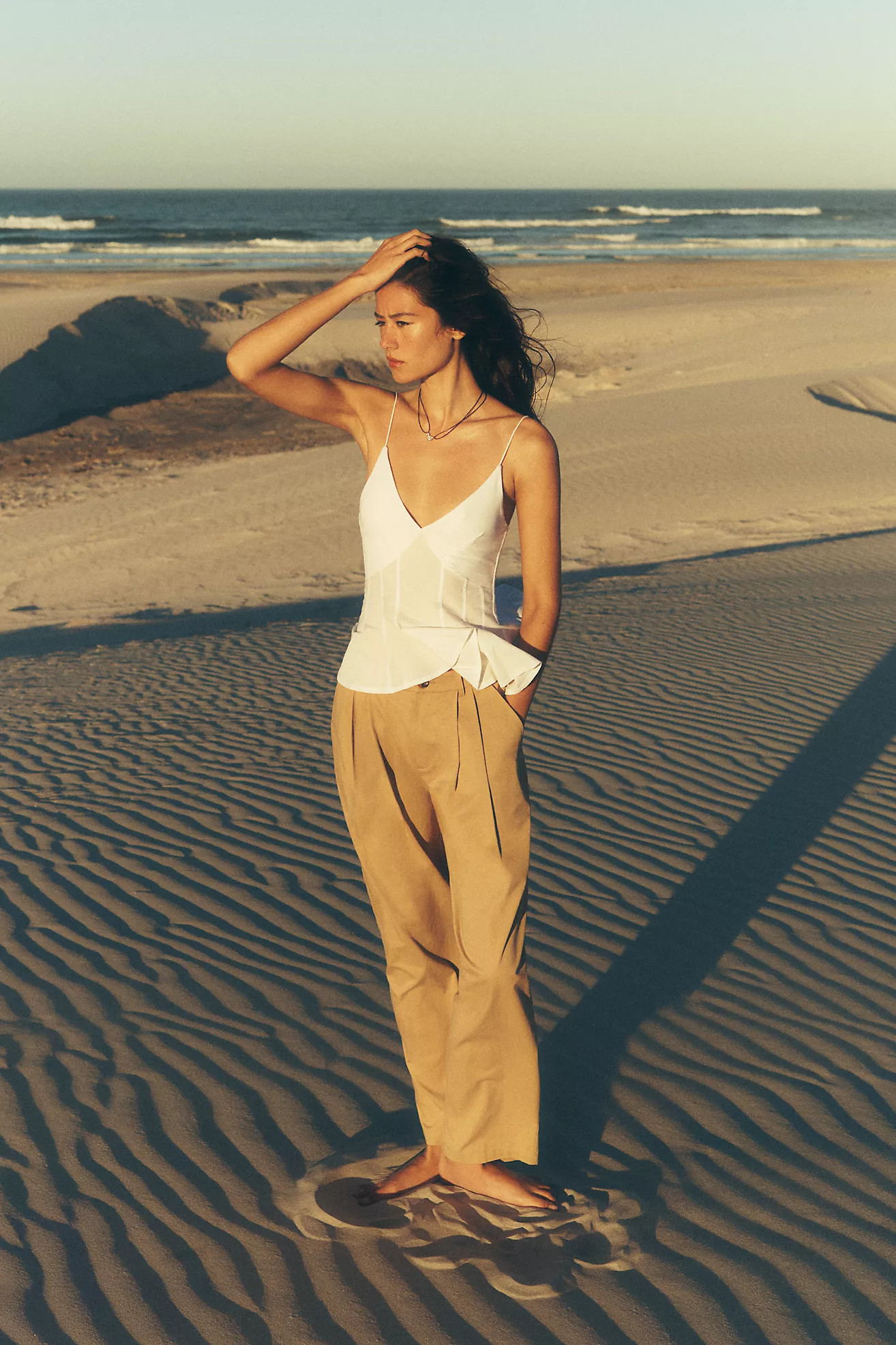 Mare Mare Cotton Tapered Chino Pants | Anthropologie (US)