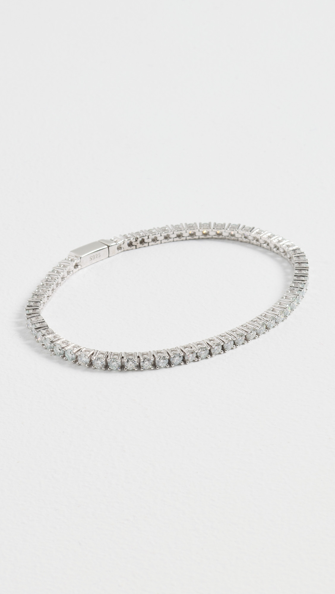 Heaven Mayhem Moissanite Tennis Bracelet Silver One Size | Shopbop