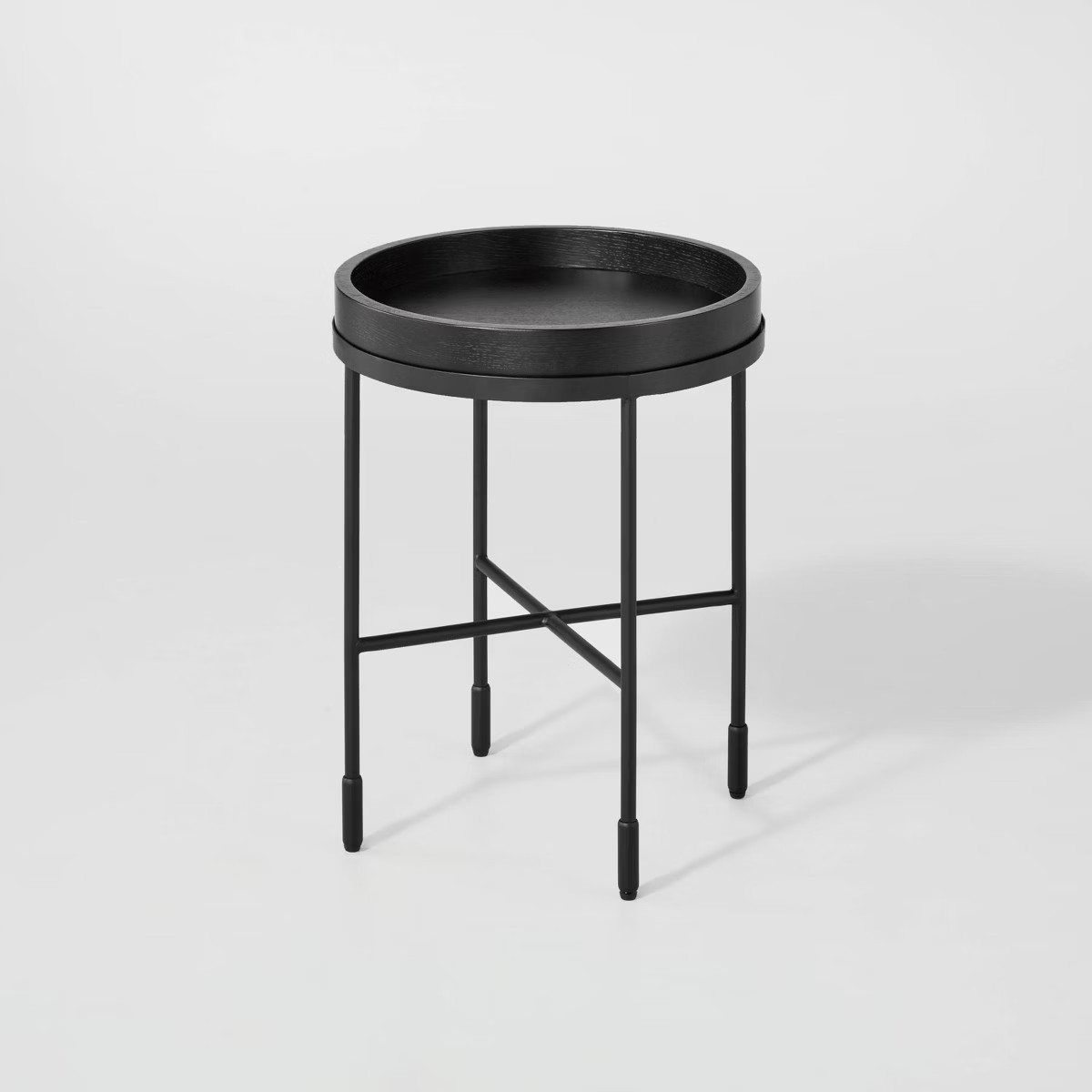 Wood & Metal Accent Side Table - Black - Hearth & Hand™ with Magnolia | Target