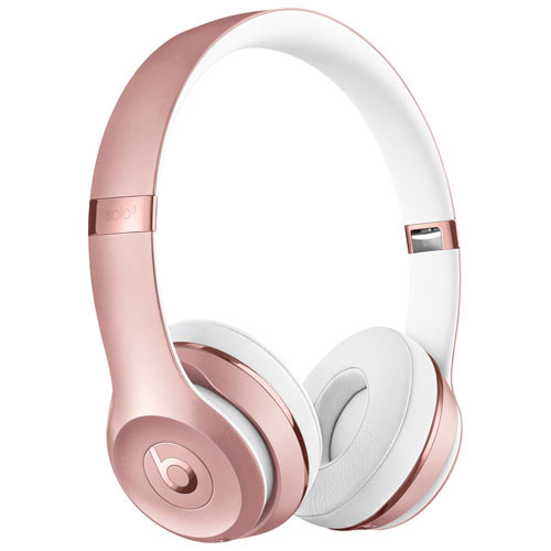 Beats by Dr. Dre Solo3 Icon On-Ear Sound Isolating Bluetooth Headphones - Rose Gold | Best Buy Canada