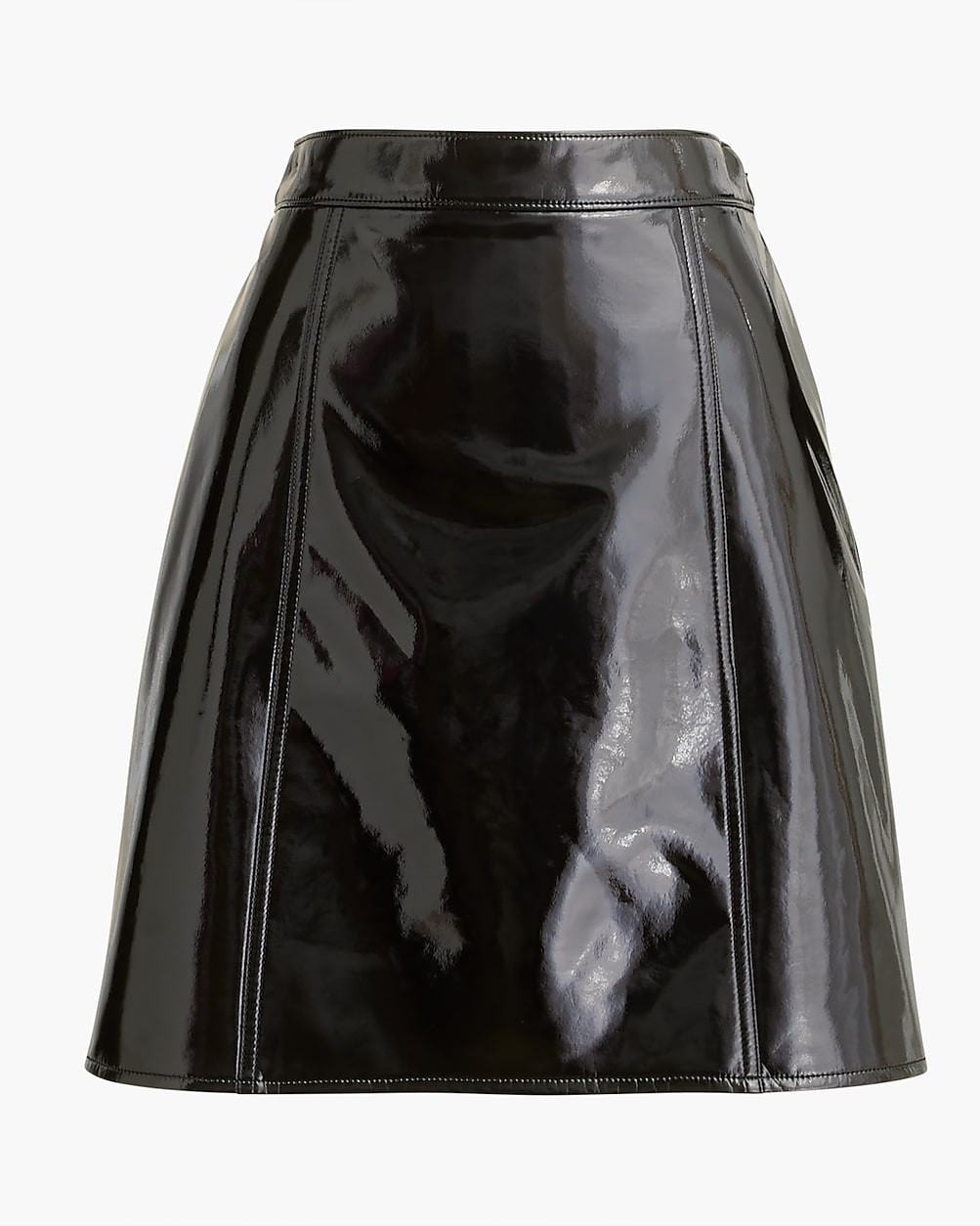 Faux patent leather mini skirt | J.Crew Factory