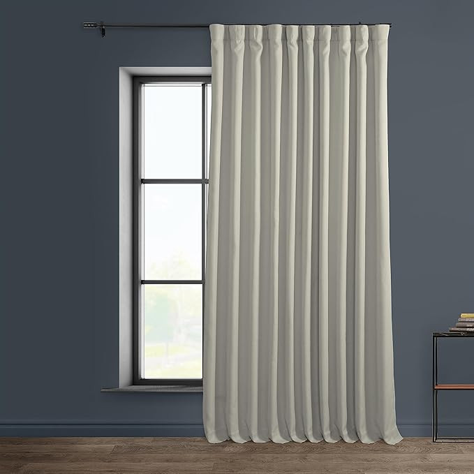 HPD Half Price Drapes BOCH-LN-DW-P Extra Wide Linen Room Darkening Curtain (1 Panel) 100 X 120, B... | Amazon (US)