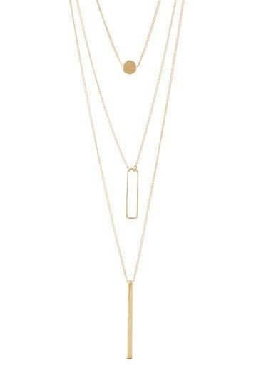 Triple-Layer Pendant Necklace | Nordstrom Rack