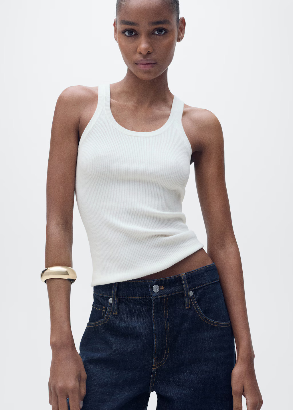 Ribbed knit top - Women | MANGO USA | Mango (US/MX/AU)