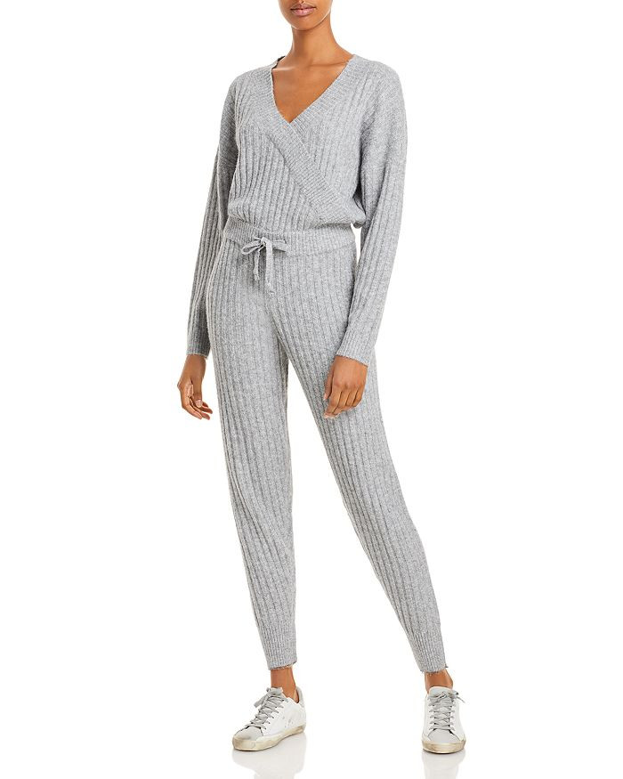 Ribbed Crossover V-Neck Jumpsuit - 100% Exclusive | Bloomingdale's (US)