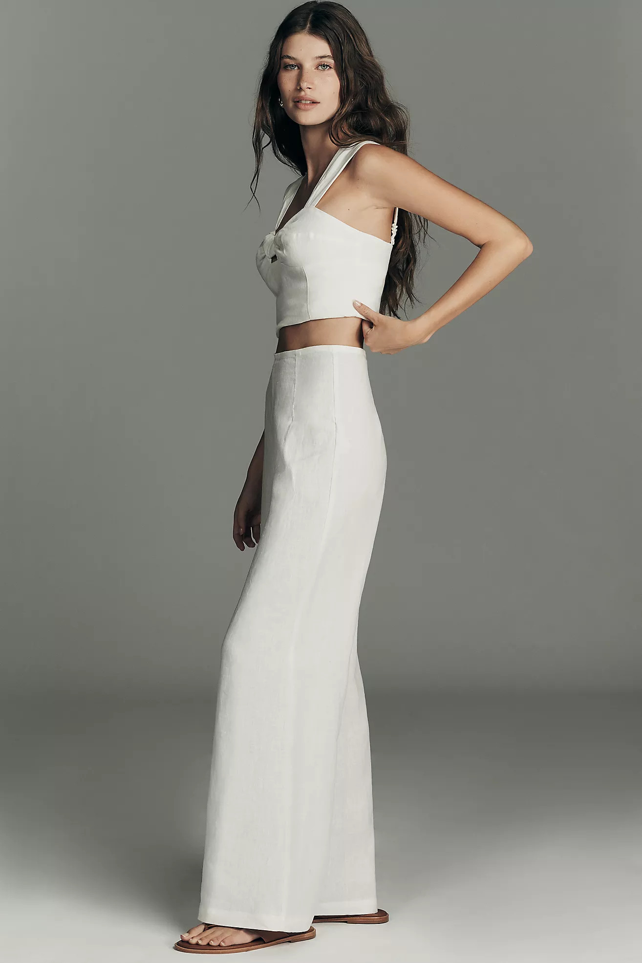 Faithfull The Brand Syna High-Rise Wide-Leg Linen Pants | Anthropologie (US)
