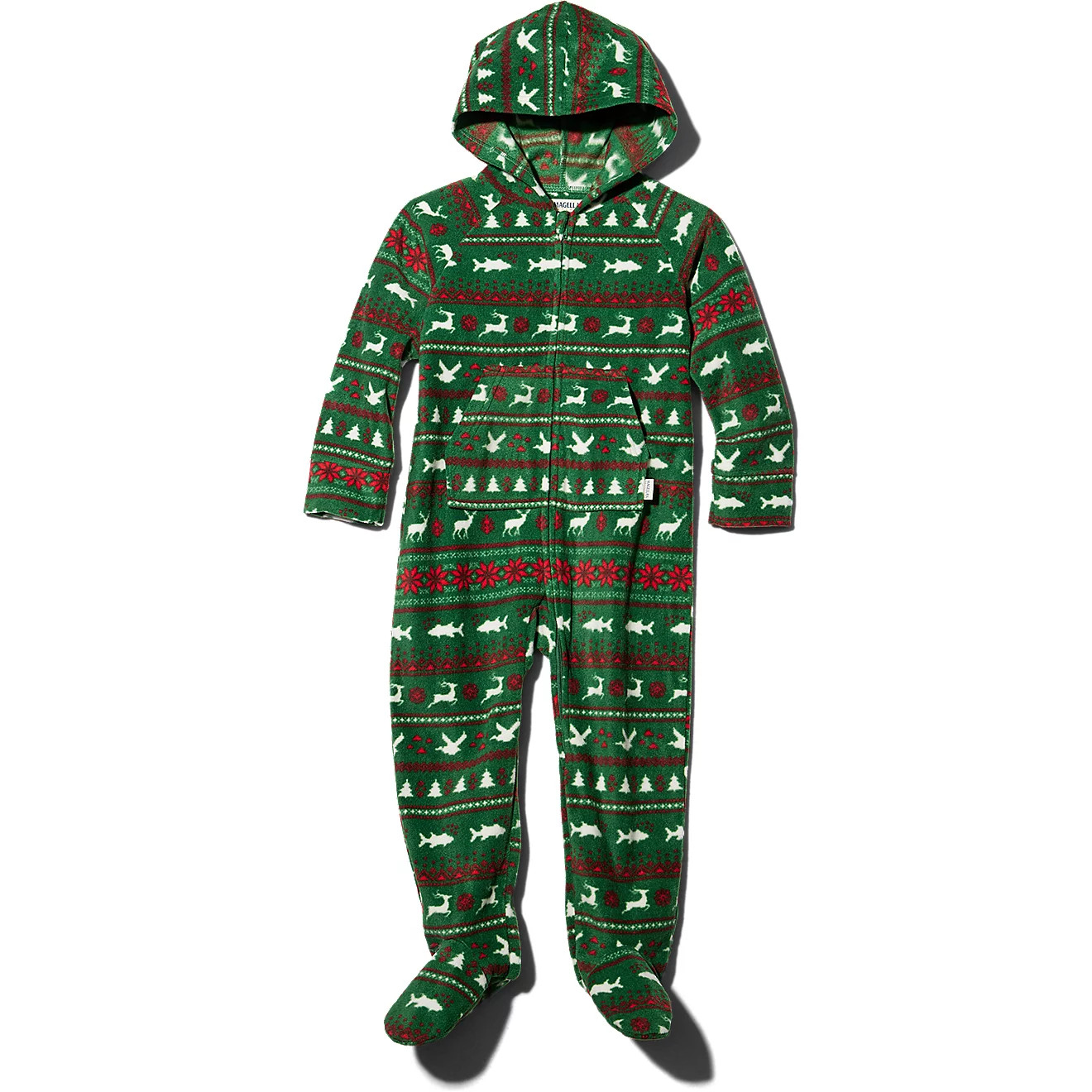 Magellan Outdoors Kids' Pre School Holiday Hooded Long Sleeve Onesie | Academy Sports + Outdoors