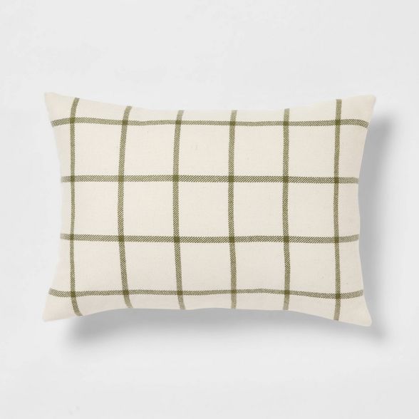 Windowpane Plaid Christmas Throw Pillow - Threshold™ | Target