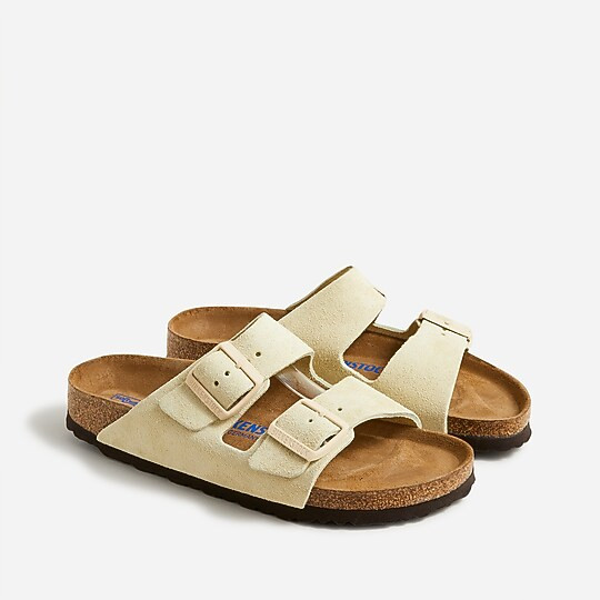 Women's Birkenstock® Arizona soft footbed sandals in suede | J. Crew US