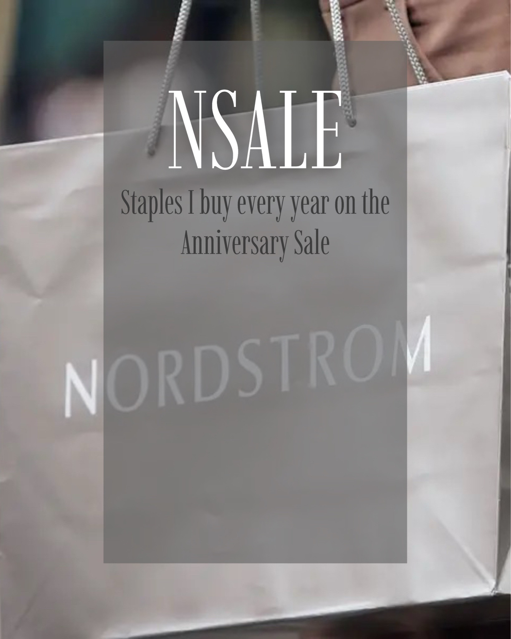 The items I stock up on during the Nordstrom anniversary sale