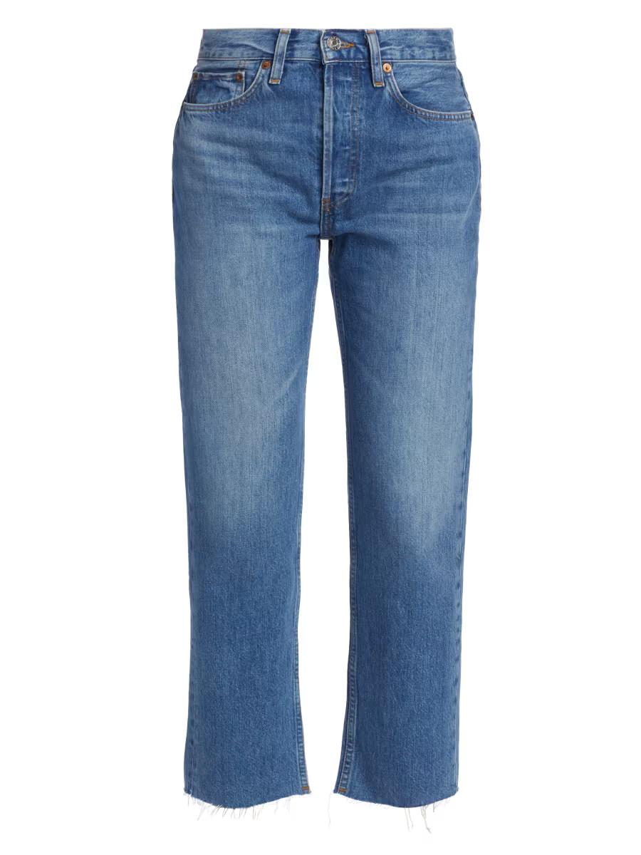 Re/done Rigid High-Rise Stovepipe Jeans | Saks Fifth Avenue