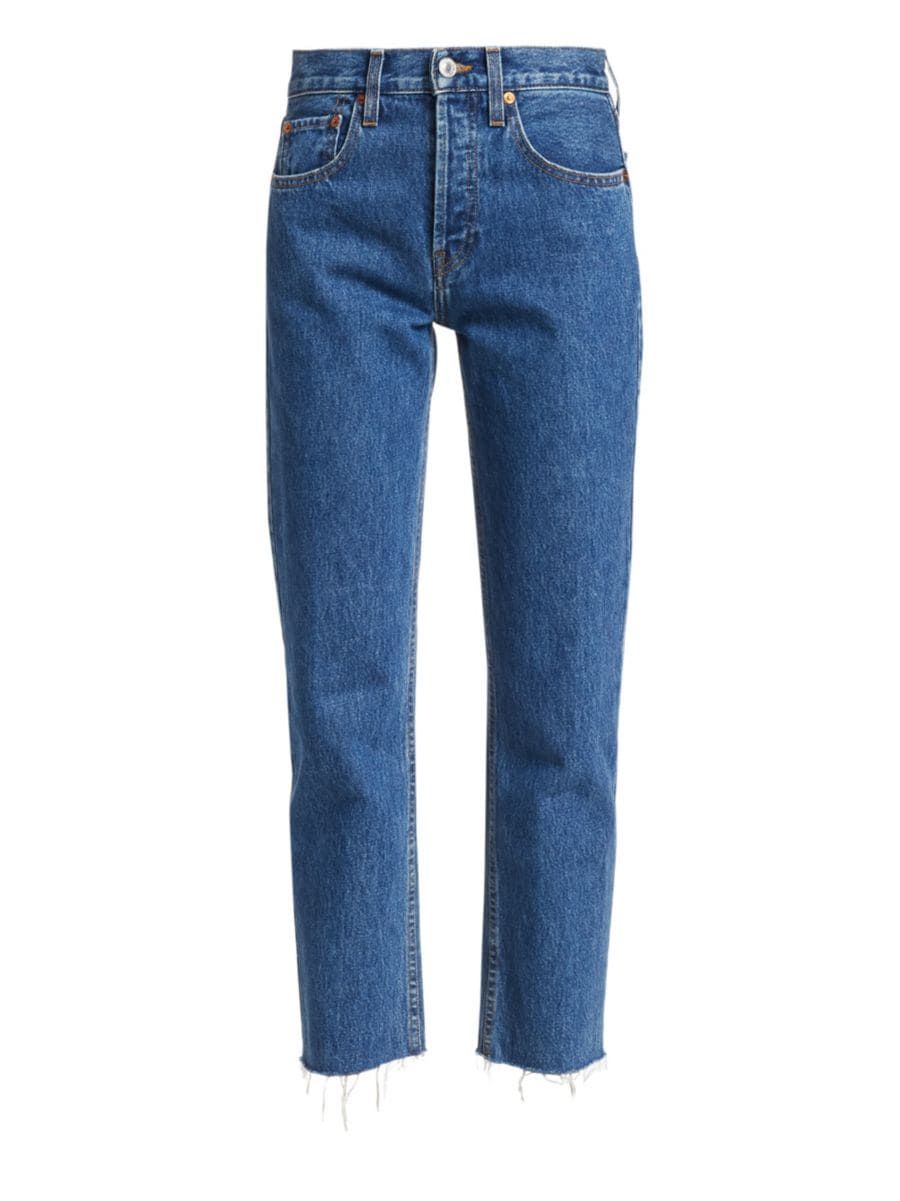 Re/done Rigid High-Rise Stovepipe Jeans | Saks Fifth Avenue