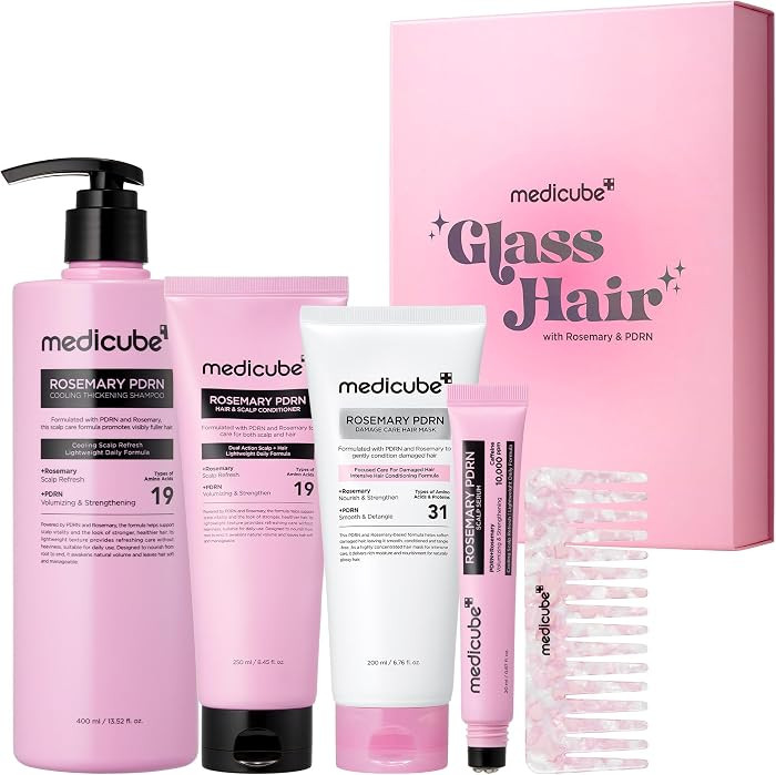 medicube Rosemary PDRN Glass Hair Set, Full-Size Gift Kit for a Fuller Look | Amazon (US)