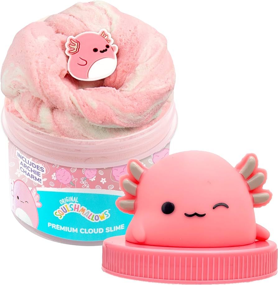 SQUISHMALLOWS Original Archie The Axolotl Premium Scented Slime, 8 oz. Smooth Slime, Cotton Candy... | Amazon (US)