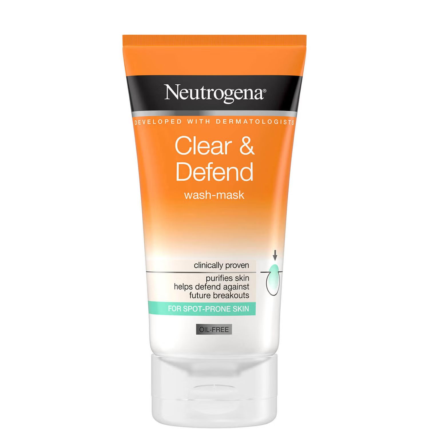 Neutrogena Clear and Defend 2 in 1 Wash Mask 150ml | Look Fantastic (UK)