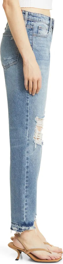 Bailey Ripped High Waist Slim Boyfriend Jeans | Nordstrom