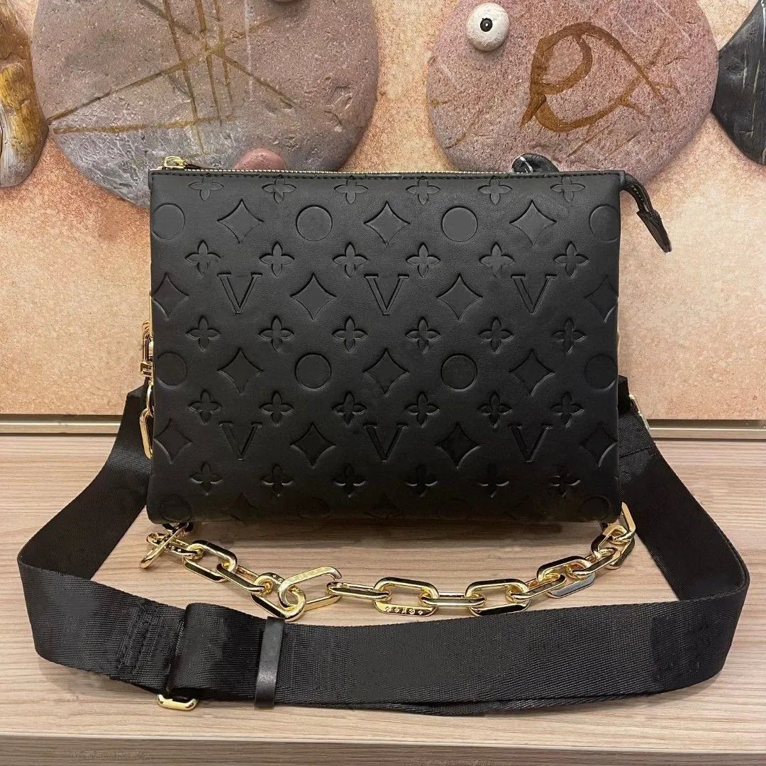 Crossbody Bags Chain Shoulder Women Handbag Coussin pouch M57790 Wide straps embossing Fashion le... | DHGate