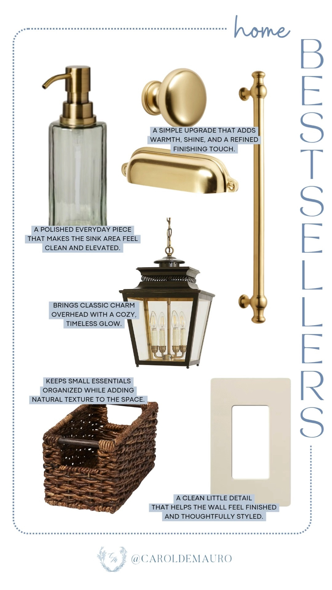 home finds, weekly bestsellers, follower favorites, glass soap dispenser, gold home hardware, gold drawer pull, vintage pendant lamp, woven crate, abaca organizer, socket cover, home upgrades, intentional styling

#LTKHome