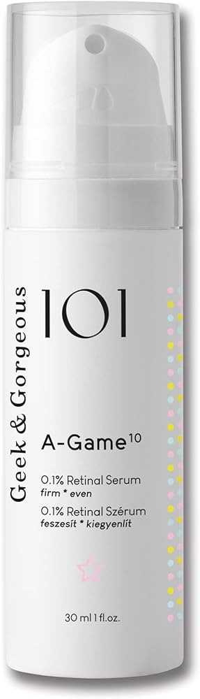 Geek & Gorgeous A-Game 10-0.1% Retinal serum - silky, light with high-strength retinal, anti-agin... | Amazon (UK)