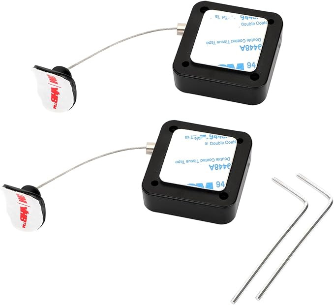 6.5 Ft Retractable Remote Control Safety Lock Tether, Remote Control Leash with Adjustable Lock S... | Amazon (US)