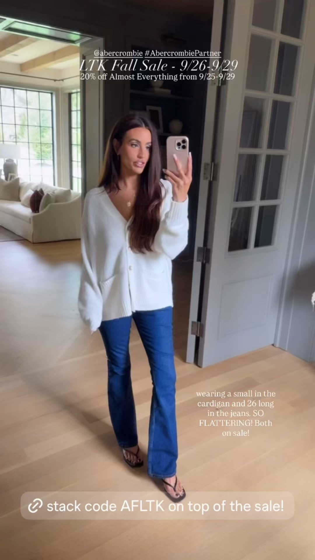 #AbercrombiePartner
Use code AFLTK to get an additional 25% off everything at checkout from 9/26/25-9/29/25 in US/CA. @abercrombie

#LTKFallSale #LTKFindsUnder100 #LTKSaleAlert