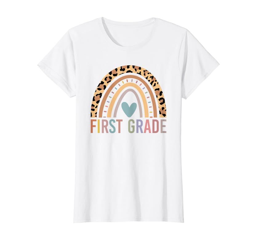 First Grade Rainbow Girls Boys Teacher Team 1st Grade Squad T-Shirt | Amazon (US)