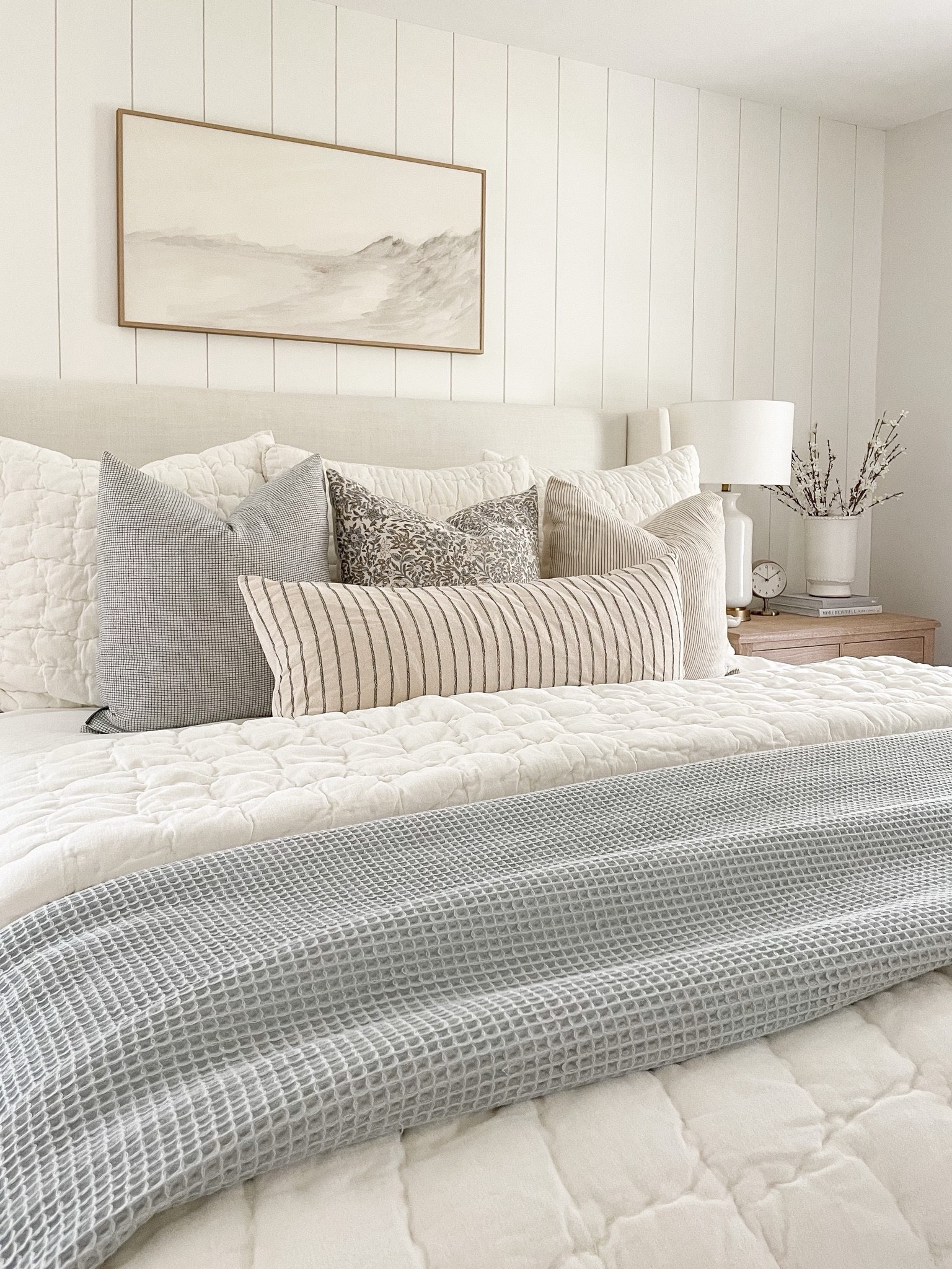 Coastal bedroom, pottery barn bedroom, neutral bedroom, bedding 

#LTKstyletip #LTKhome #LTKfindsunder100