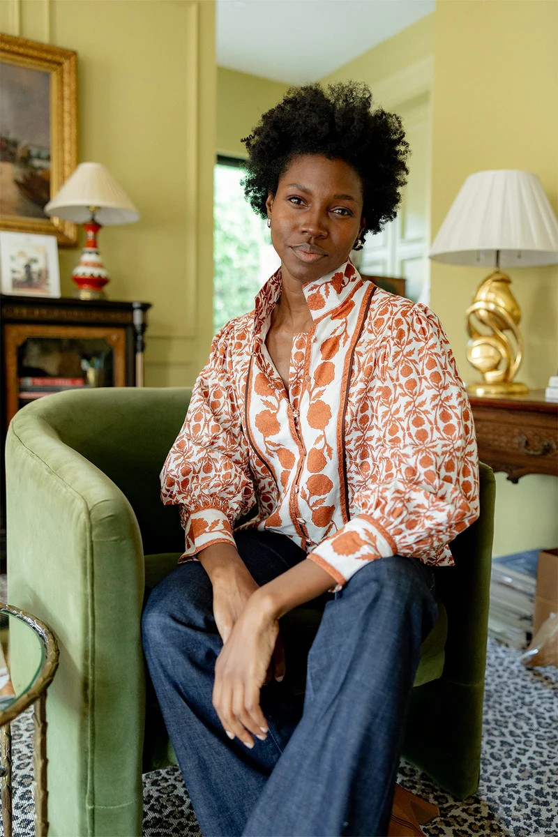 Boxy Balloon Sleeve Top | Terracotta SUE SARTOR Marigold | SUE SARTOR