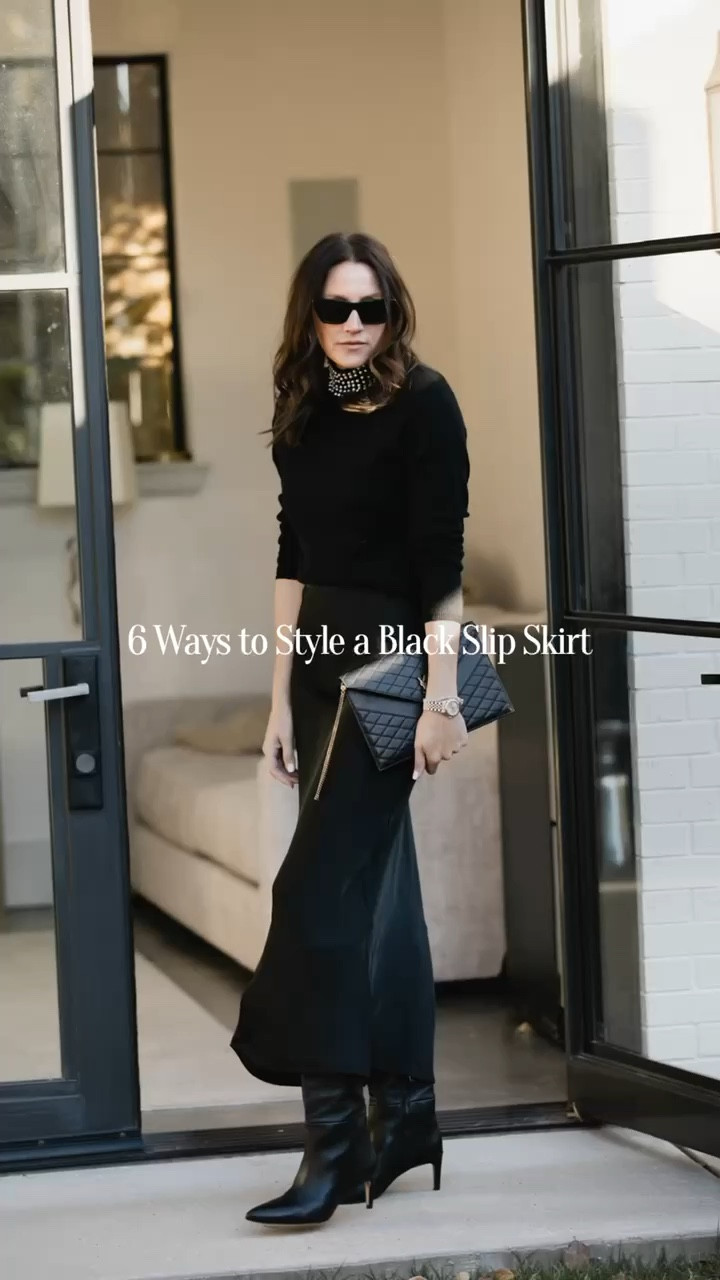 6 ways to style your black slip skirt 

#LTKHoliday #LTKover40 #LTKVideo