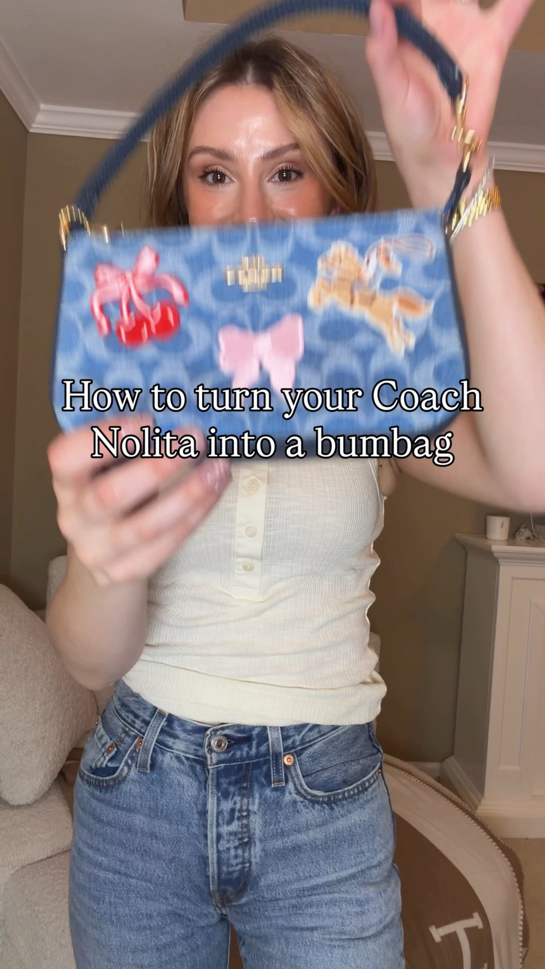 How to turn your shoulder bag into a bumbag! All you need is for at least one side of your bags strap to disconnect and a scarf that’s long enough to wrap around you and you can turn it into the cutest little bumbag!

Elevate your bumbag game with this purse hack!

I used my coach outlet Nolita 19, in hooked one side the fed a Twilly through the loop at the end then pulled them through my belt loops and tied it onto the purse loop.

#LTKootd #LTKdayinmylife #LTKgrwm