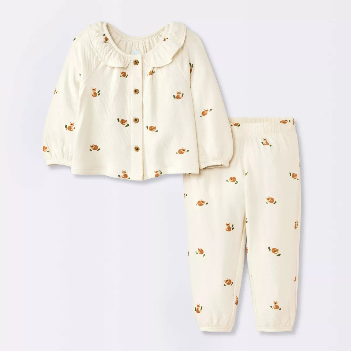 Baby Boys' 2pc Cozy Fox Top & Bottom Set - Cloud Island™ | Target