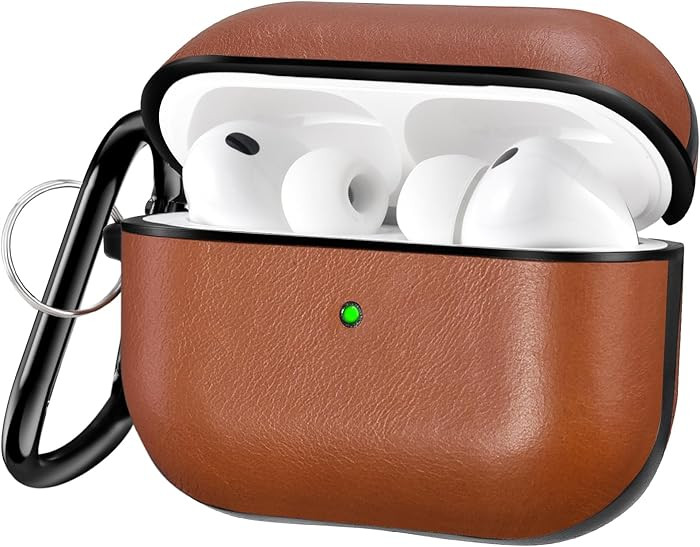 V-MORO Compatible with Airpods Pro 3 Case Cover Vegan Leather AirPod Pro 3rd Generation(2025) Cas... | Amazon (US)