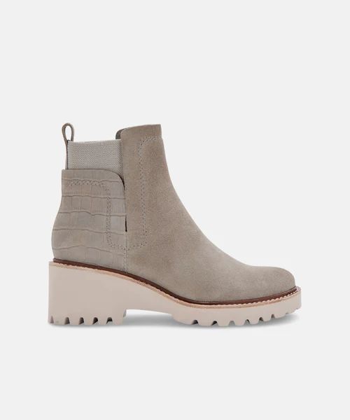 HUEY H2O BOOTS IN CONCRETE GREY SUEDE | DolceVita.com