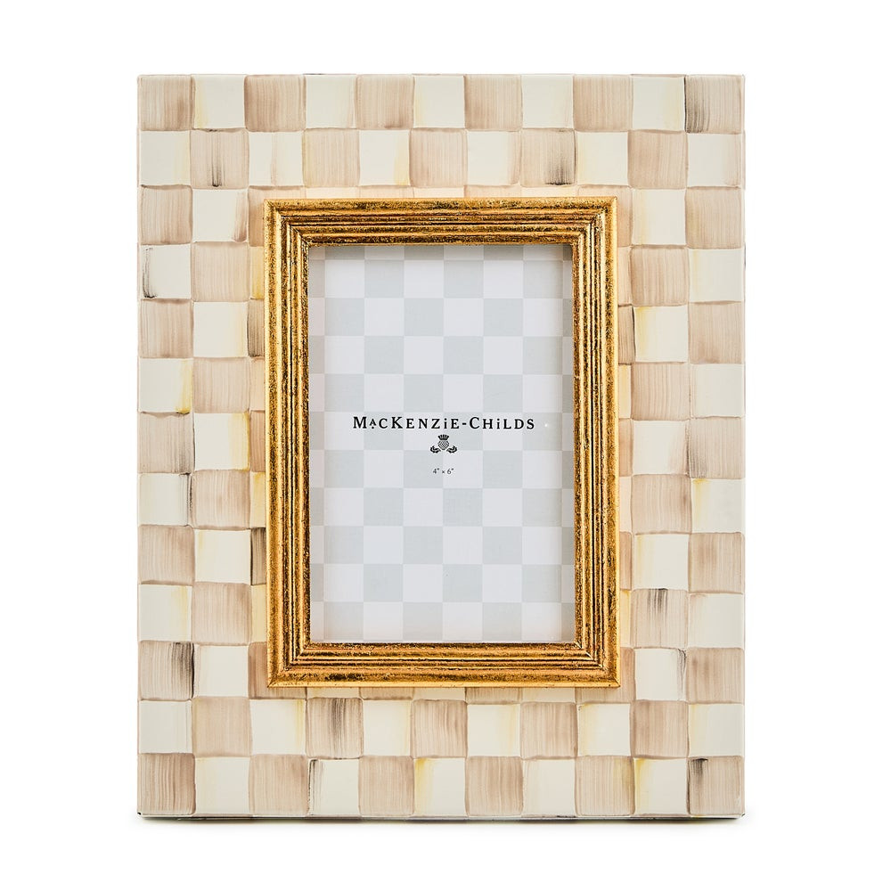Mocha Check 4" x 6" Frame | MacKenzie-Childs