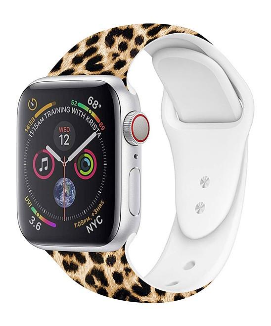 Tech Zebra Replacement Bands Leopard - Brown & Black Leopard Print Band for Apple Watch | Zulily