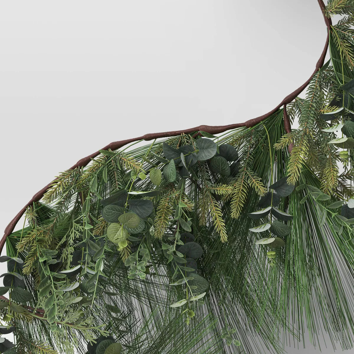 6' Pine and Eucalyptus Artificial Christmas Garland Green - Wondershop™: Traditional Style, Mix... | Target