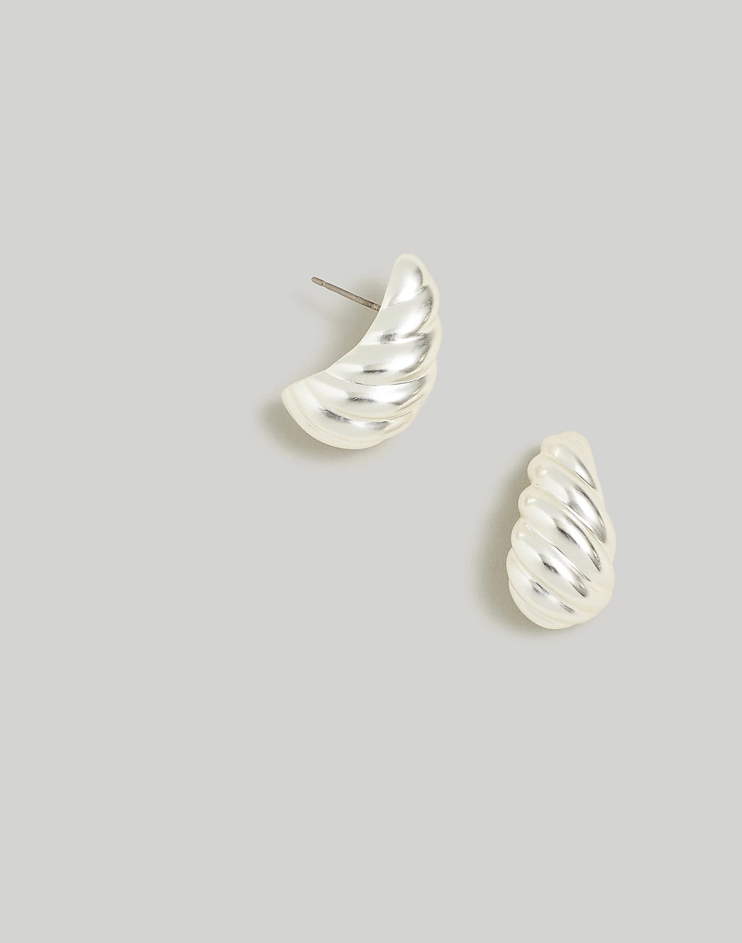 Puffed Droplet Stud Earrings | Madewell