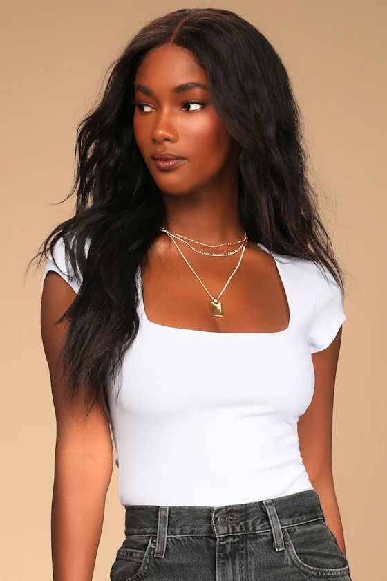 Square Eyes White Bodysuit | Lulus (US)