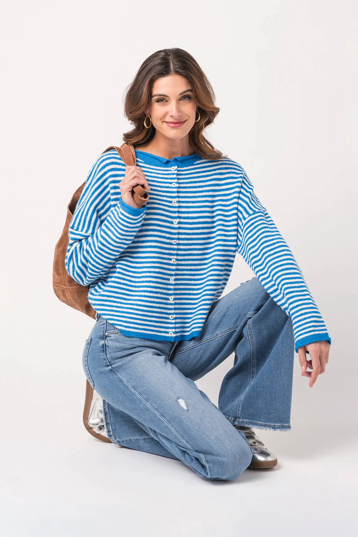 Things Between Striped Piper Cardigan | Social Threads