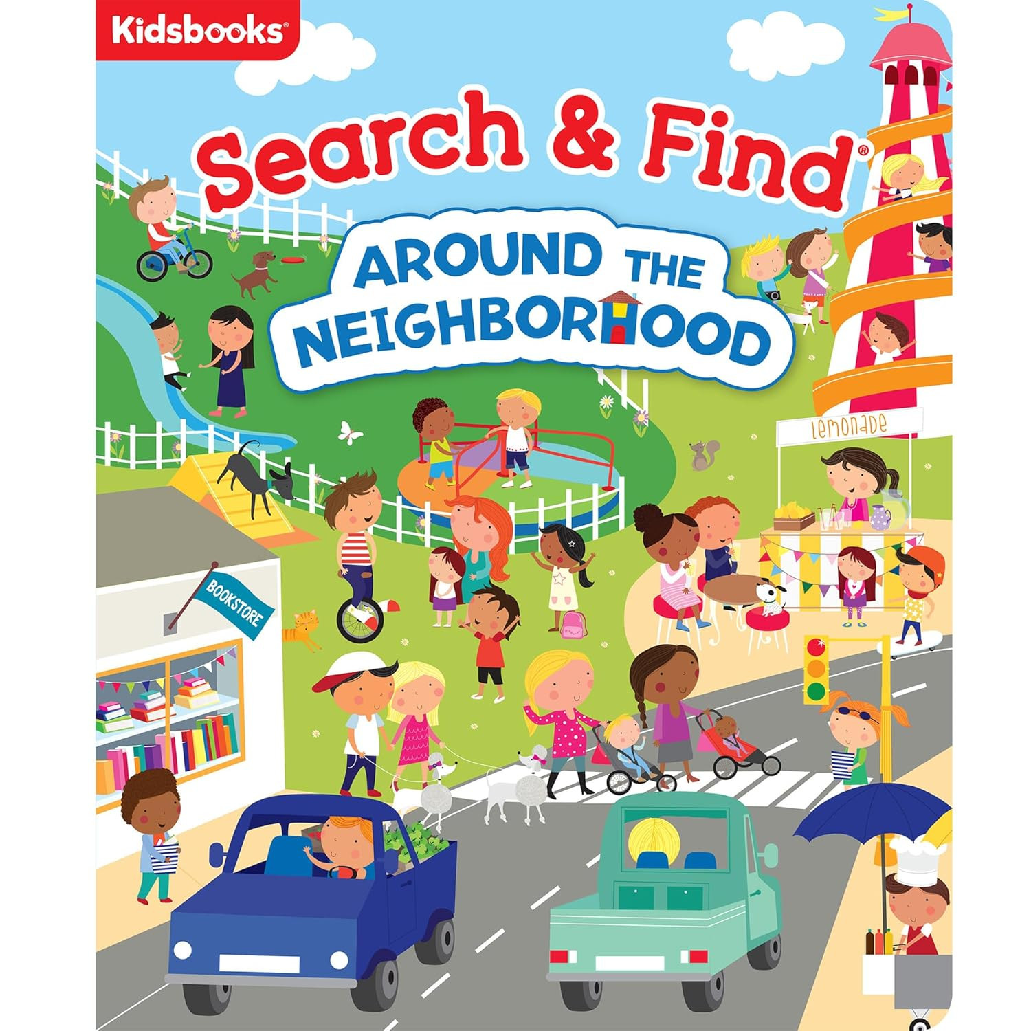 Search & Find: Around the Neighborhood – Hidden Object Picture Puzzle Book for Kids | Boost Foc... | Amazon (US)