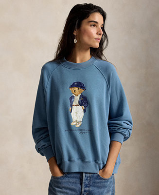 Women's Polo Bear Crewneck Sweatshirt | Macy's